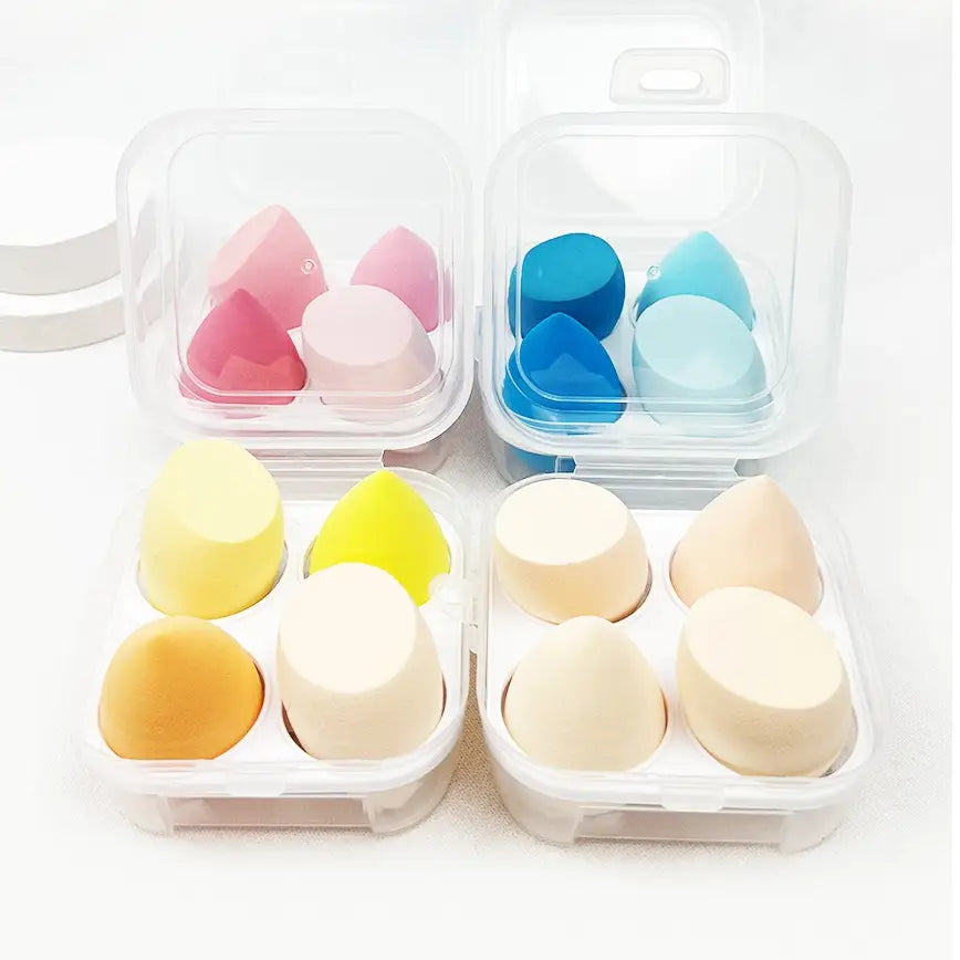 4-pcs Essential Blending Sponge in Container - Mystery Color